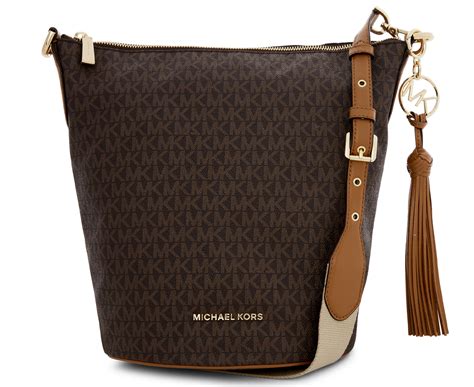 Michael Kors Brooke Medium Acorn Leather Bucket Bag 